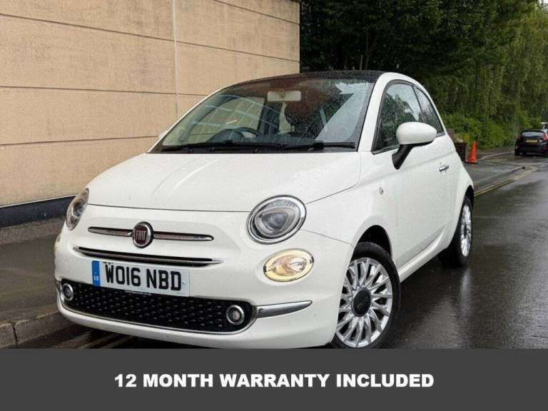 2016 Fiat 500 1.2 Lounge Hatchback 3dr Petrol Manual Euro 6 (s/s) (69 bhp) Hatchback Petrol Manual