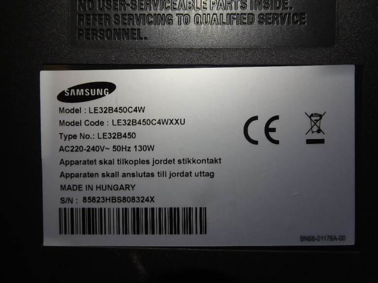 32" Samsung TV/Monitor Model LE32B450C4W