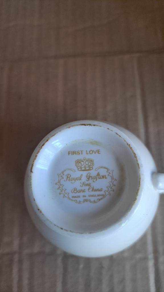 Tea Cup, 1 Love Tea Cup Royal Grafton Fine Bone China 