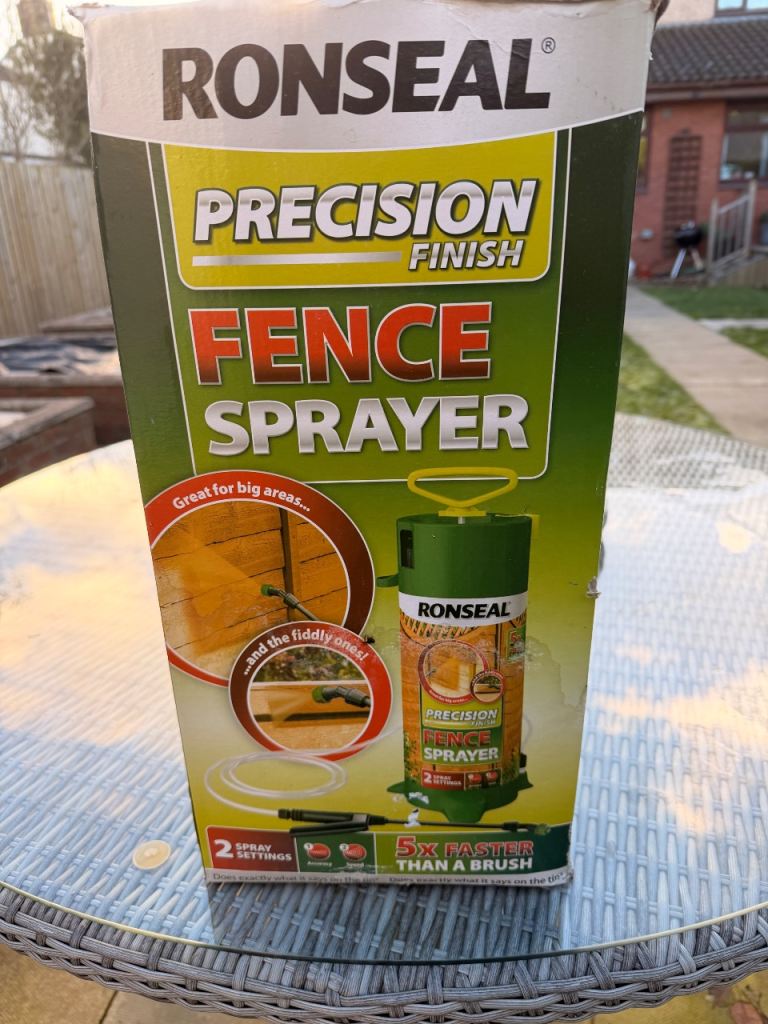 Ronseal Precision Finish Fence Sprayer – Boxed