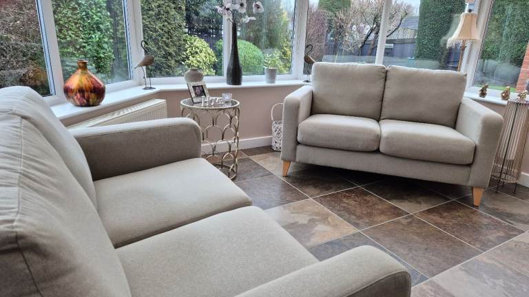 M&S Pair of Sofas | Light Beige | Excellent Condition | Can be Sold Singularly 