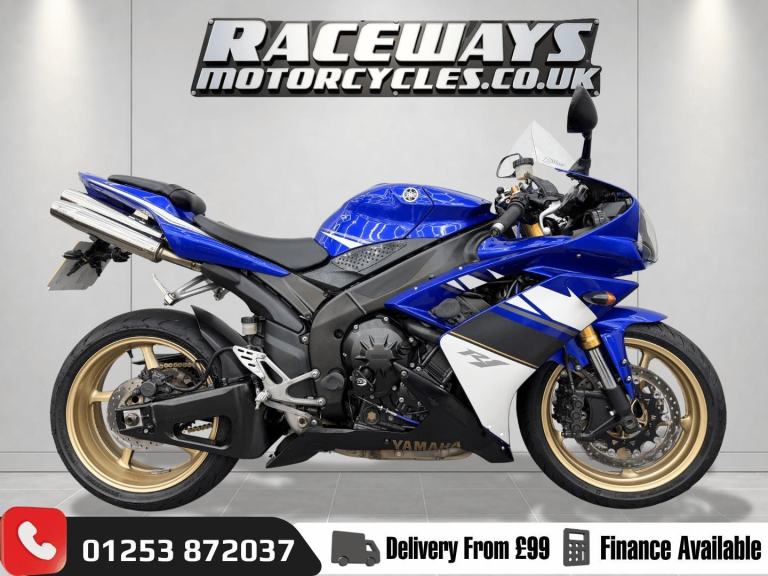 YAMAHA YZF-R1, 2009 09 PLATE, 28309 MILES, BLUE, HPI CLEAR, USED MOTORCYCLE
