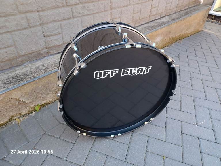 22” Marching Bass Drum – Pipe band Samba Brass military cadets