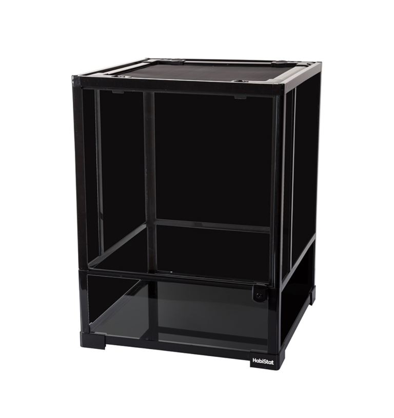 HabiStat Glass Terrarium Black 60 x 45 x 45cm