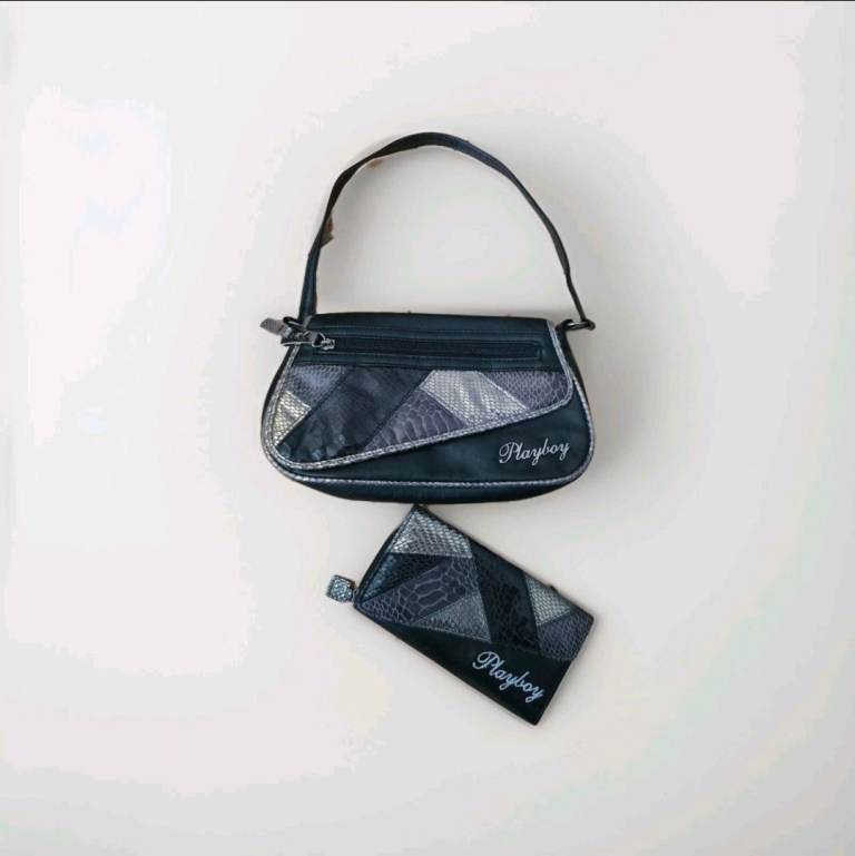 Playboy vintage Y2K Playboy Moc Snake Skin bag and purse pair
