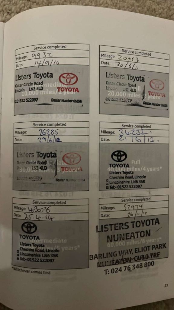 Genuine Mileage Toyota Prius 2009 (59 Plate) – Hybrid – £0 Tax – FSH