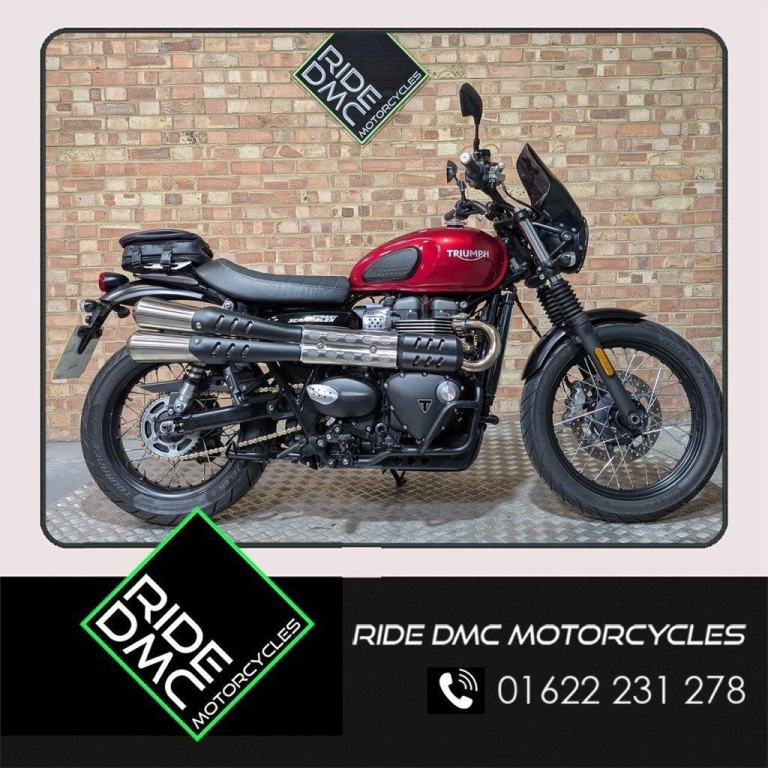 TRIUMPH STREET SCRAMBLER 900 2019. SERVICED. 8500 MILES. GOOD SERVICE HISTORY