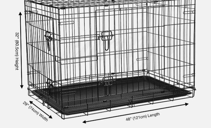 48" (121cm long) -XXL foldable DOG CAGE