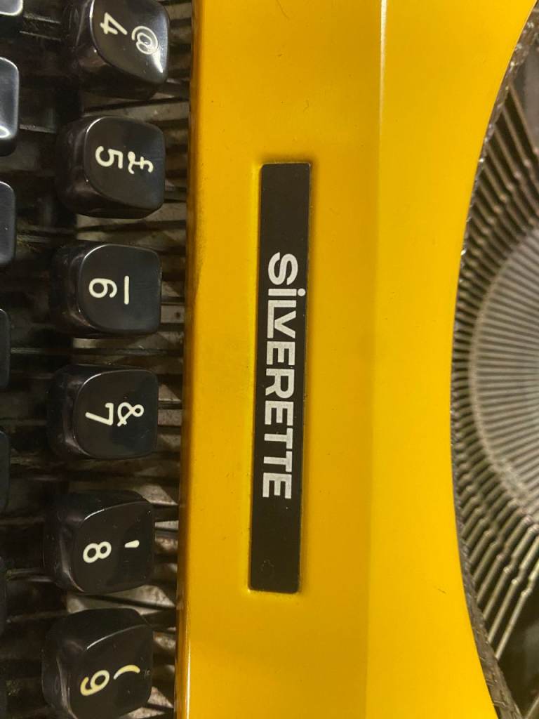 SOLD! Vintage Silverette Typewriter – Yellow, Good Condition | in ...