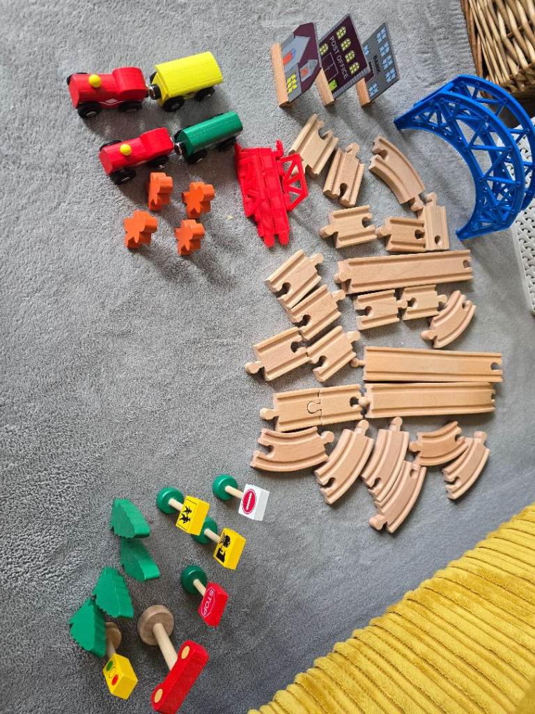 Wooden train set