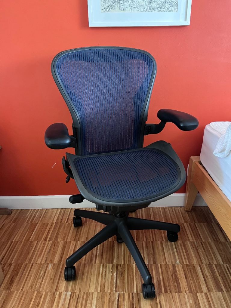 Blue/ Black Herman Miller Aeron Chair