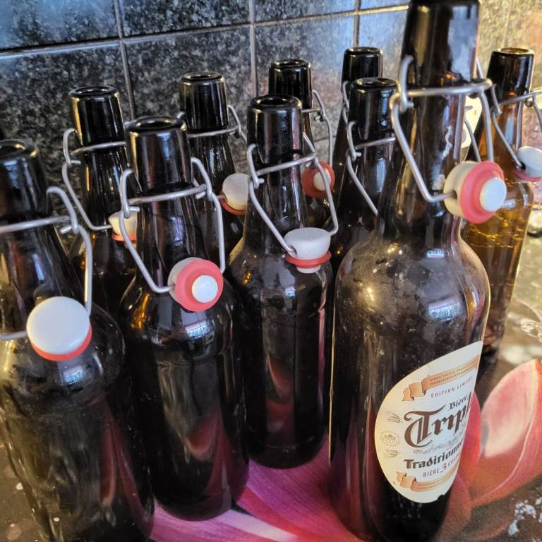 Swing Top Glass Beer Bottles - Reusable & Clean