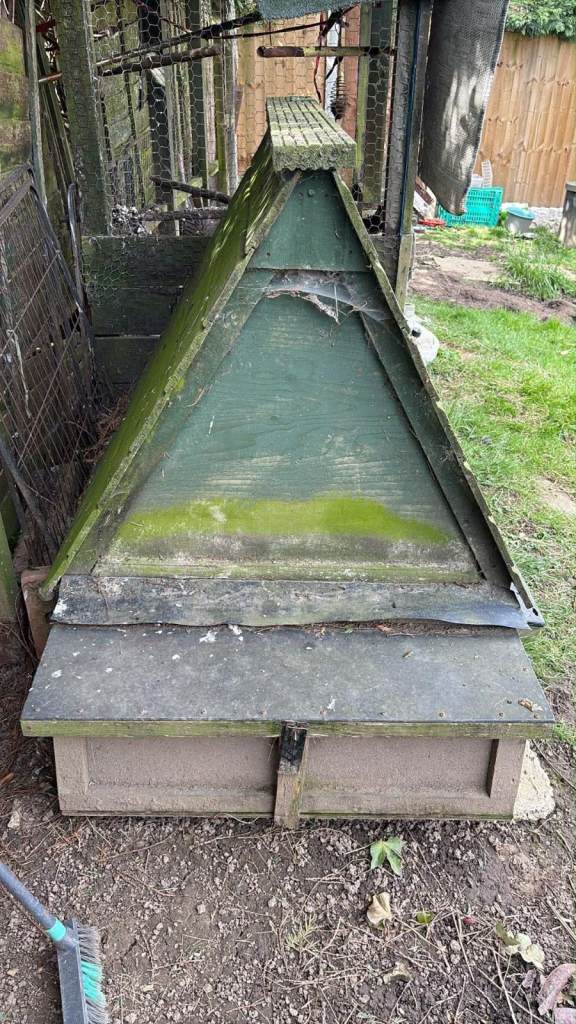 old chicken house with nests