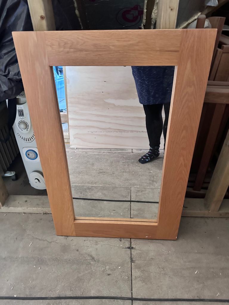 Solid Oak Mirror - home decoration 