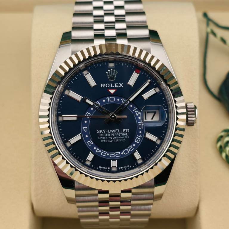 Rolex Sky-Dweller 336934 – 2026, Unworn, Full Set, Jubilee Bracelet, Blue Dial