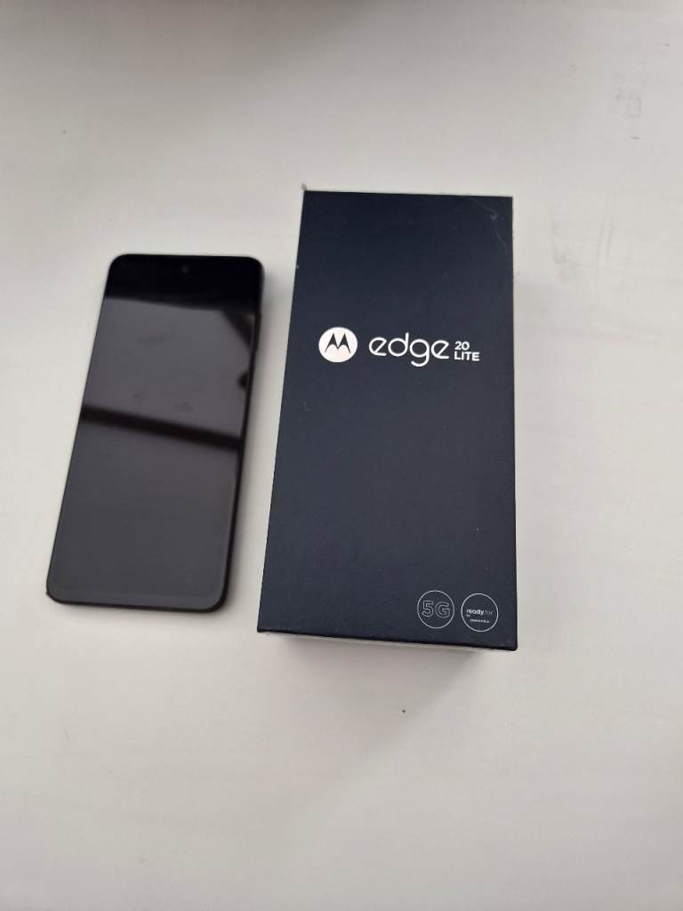 Motorola Edge 20 Lite Black Smartphone - As Good As New