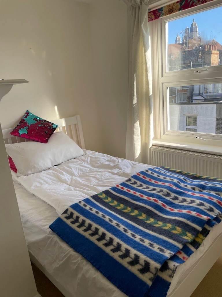 single room with small double bed