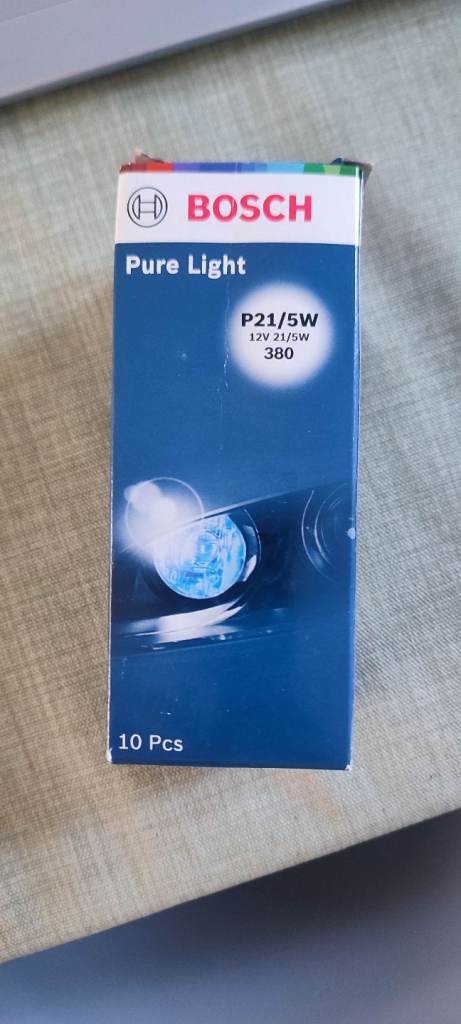 New! Bosch Pure Light P21/5W. (380).   10 pack