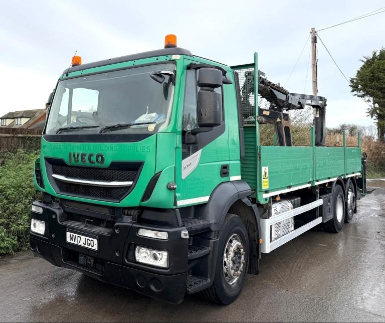 2017 IVECO STRALIS 310 ATLAS GRAB CRANE DROPSIDE 26 TON EURO-6 U-LEZ 127,000