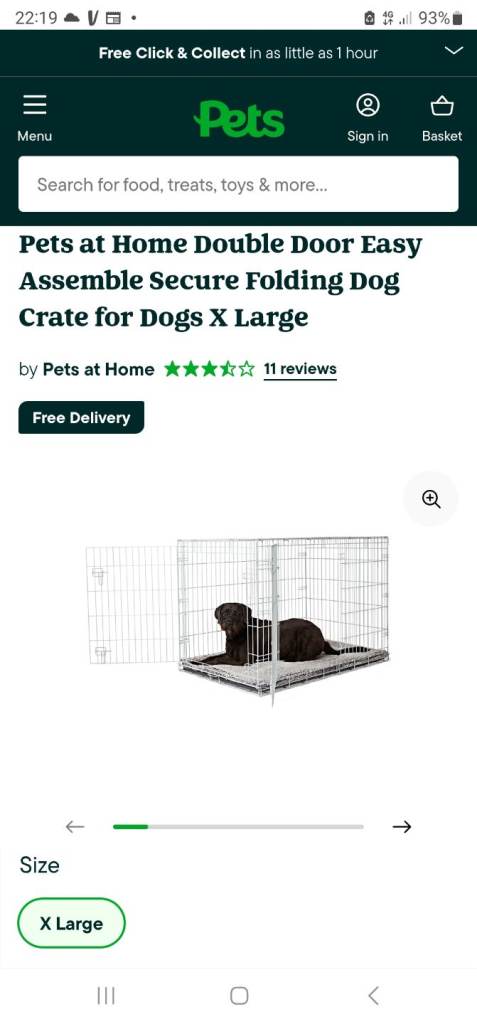 Xl dog cage / crate