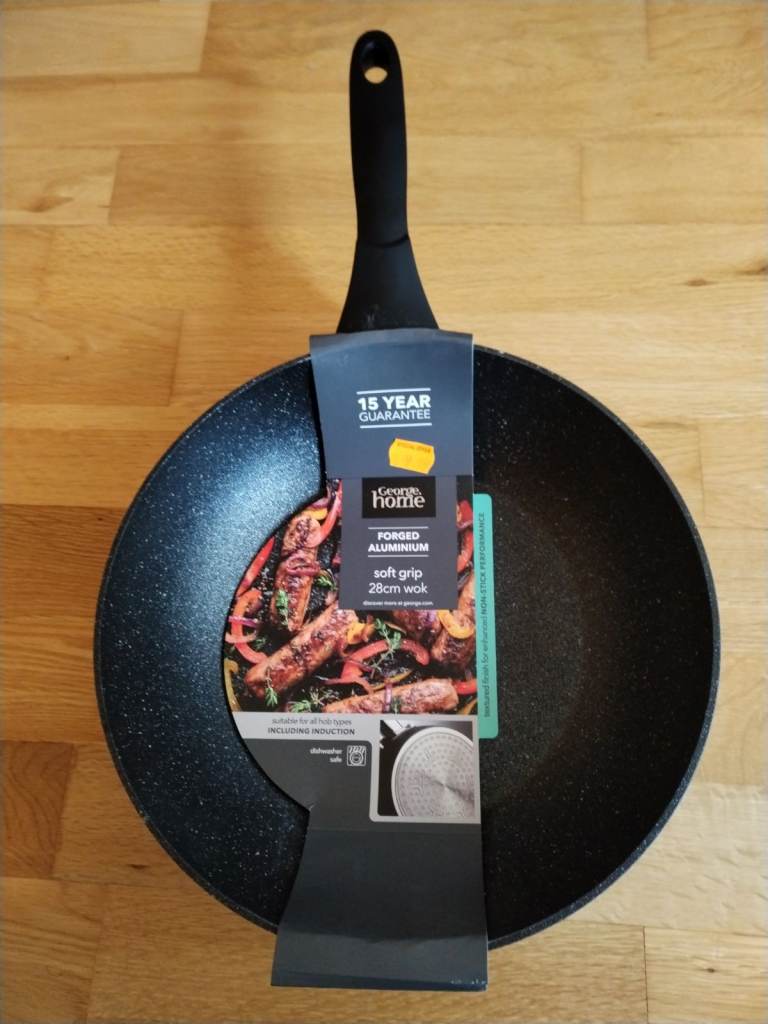 Soft grip 28cm wok
