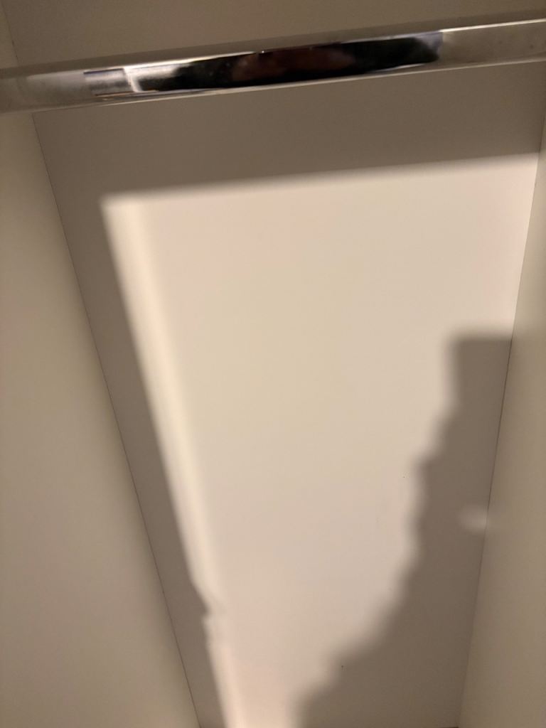 White 2 door wardrobe