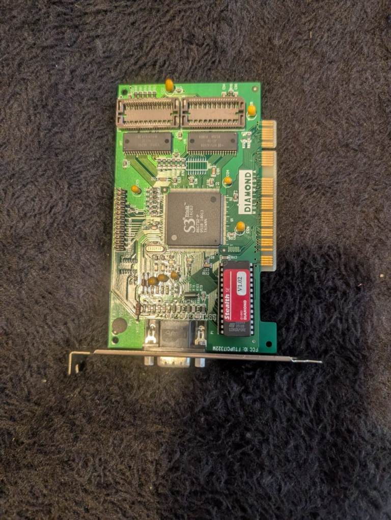 2 Vintage PC GPU Graphics Card S3 Trio