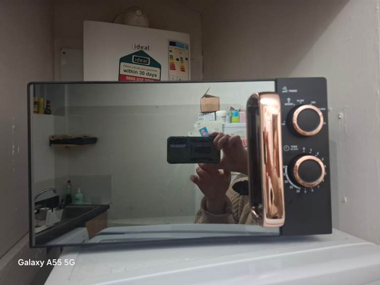 image for Black are rose gold microwave 