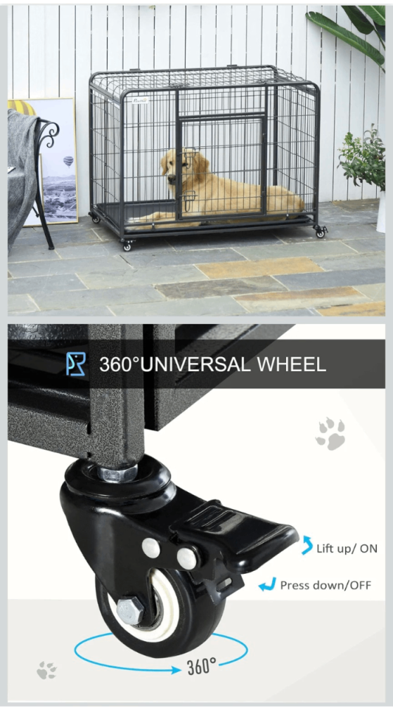 Purchased May26 large folding wheeled dog crate