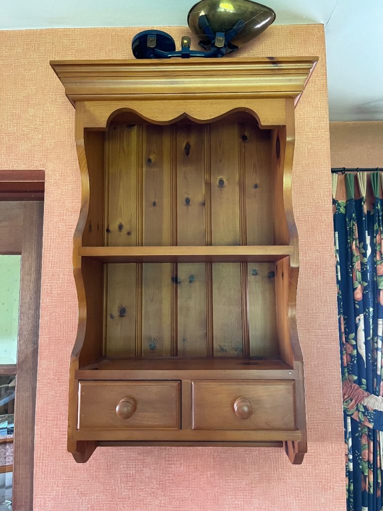 Wooden Wall Cabinet with Shelves