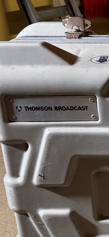 Solid Thompson broadcast camera case with wheels 