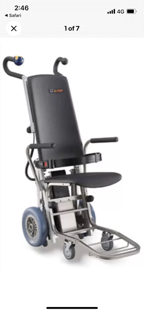 Mobility stair climbing chair 