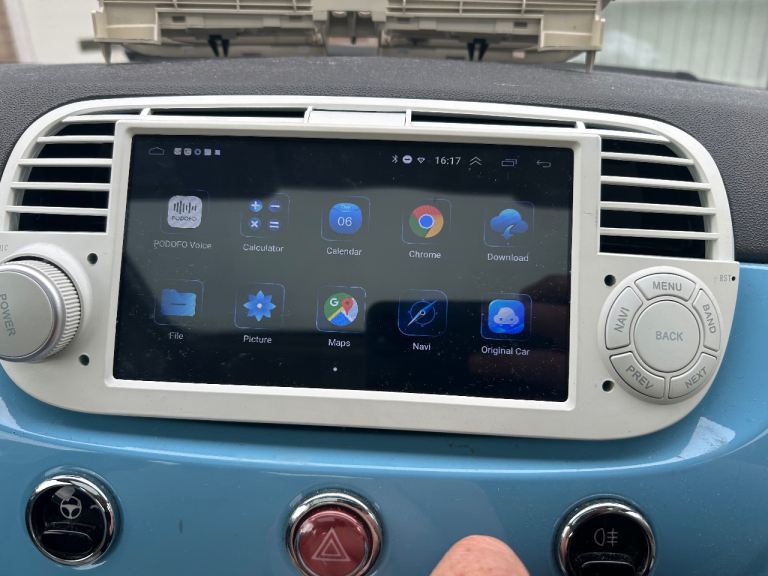 Android Fiat 500 head unit 