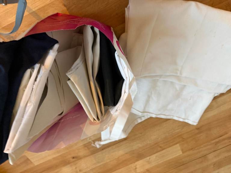 Assorted Fabric Pieces for Crafts/Sewing  