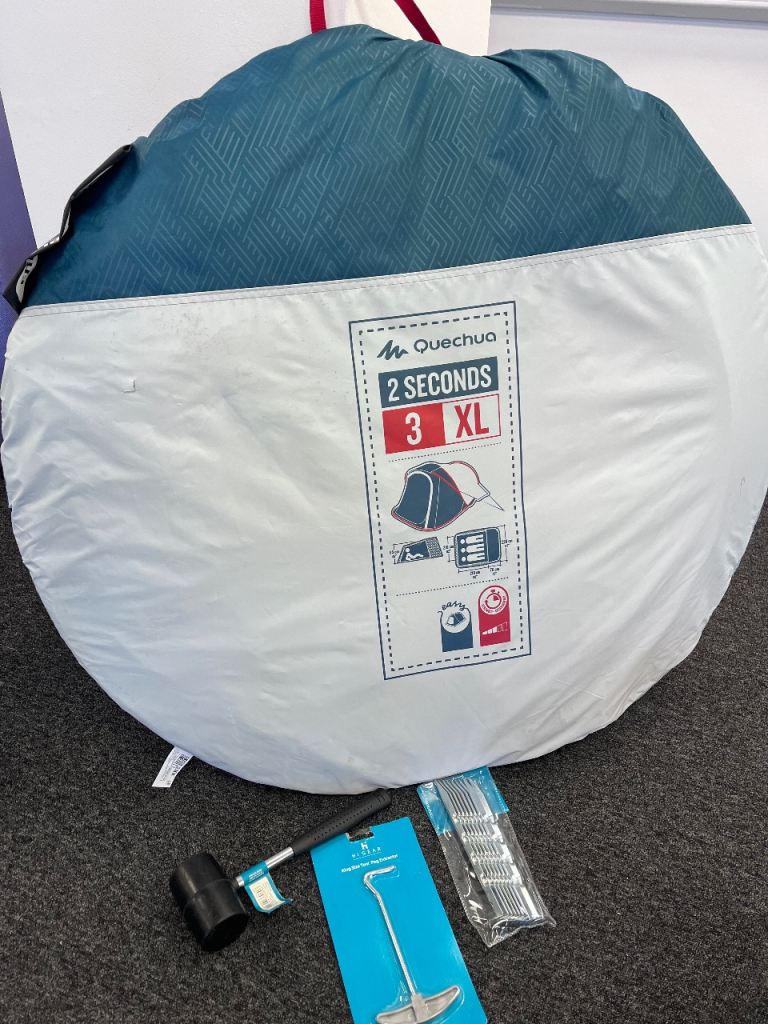 2 Seconds 3 Person Fresh & Black XL Tent