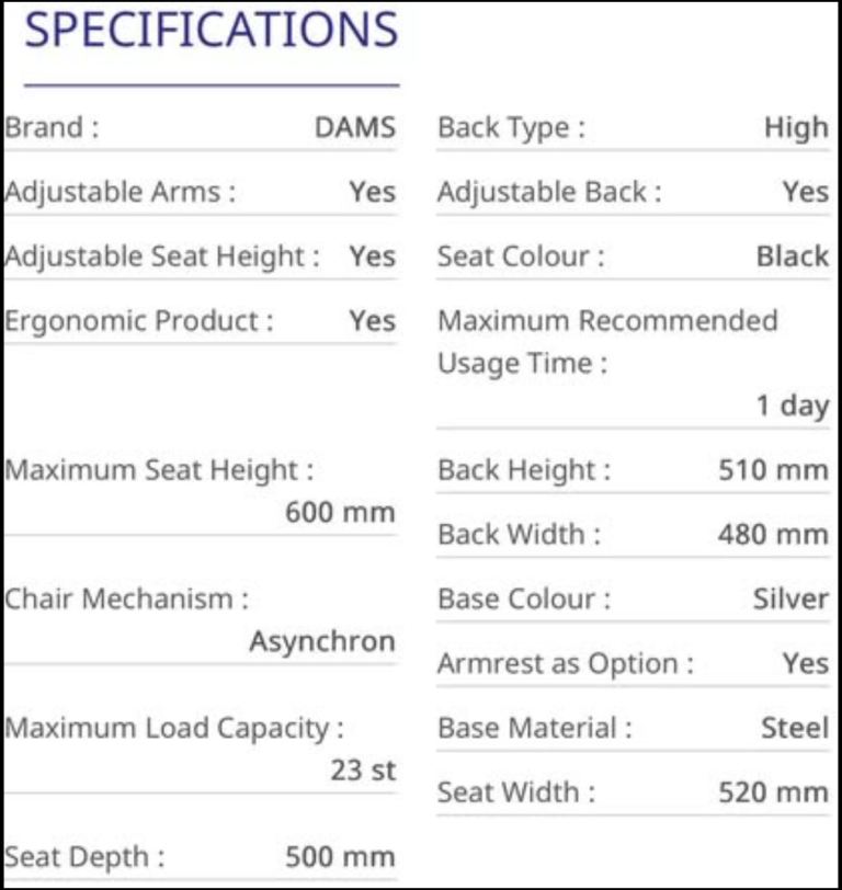 Managers Chair High-Back Black