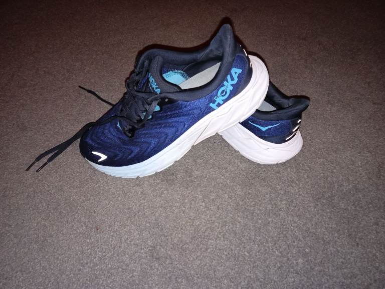 Hoka Men's Running Trainers – Blue, Good Condition