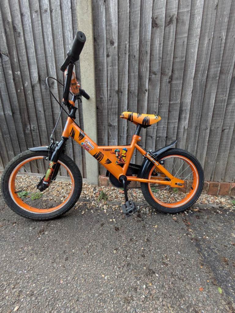 Kids Orange Tigger Bike – Good Condition