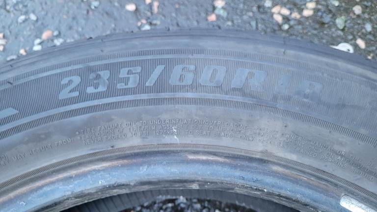 235/60R18 Jinyu used tire - garage clearance 