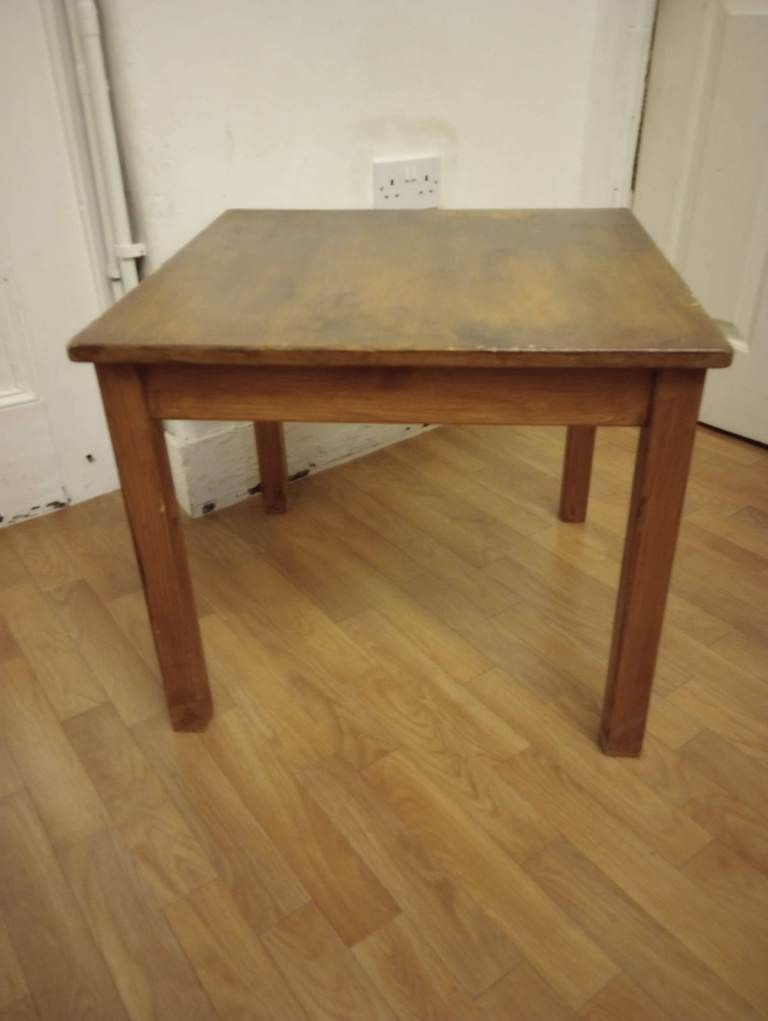 Small Solid Wood Pine Square Coffe/ Side Table in excellent sturdy condition. Good for children