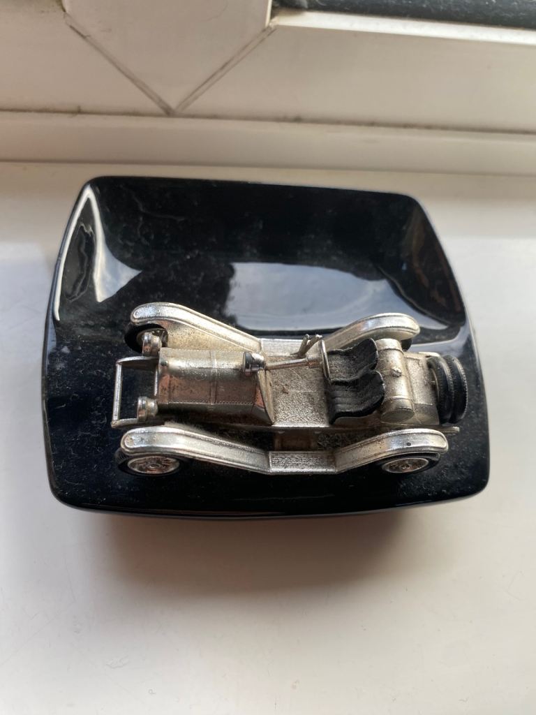 Matchbox car vintage ashtray retro upcycle 