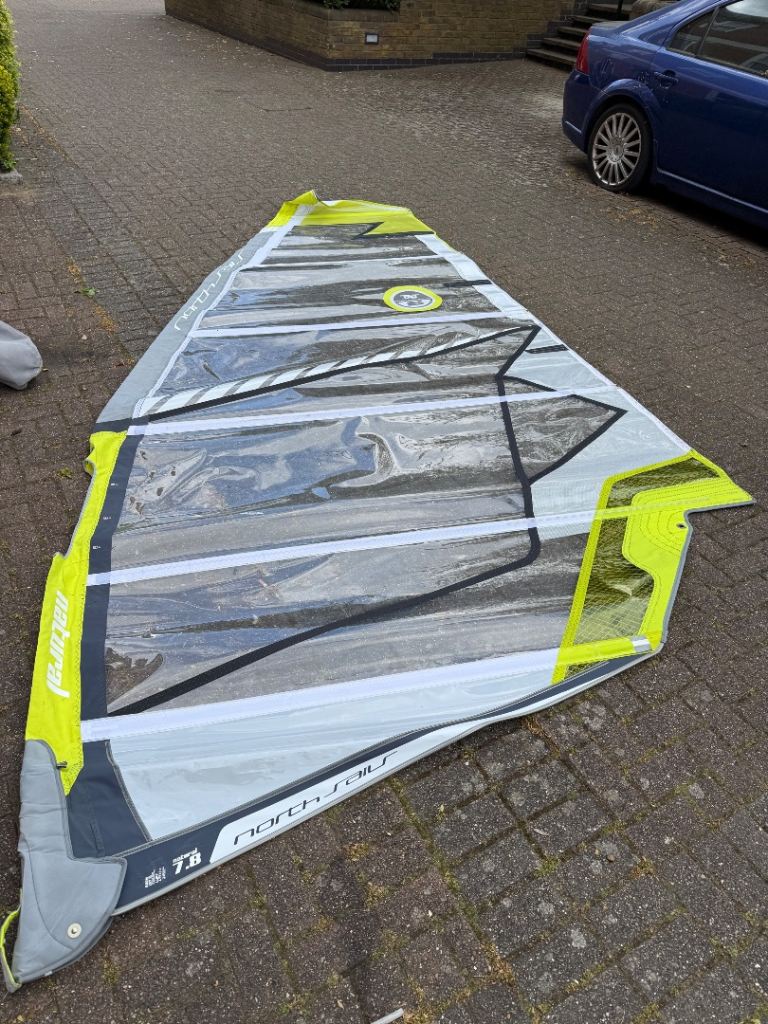 North Natural 7.8m windsurf sail