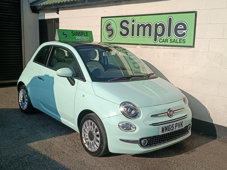 2015 Fiat 500 1.2 Lounge Euro 6 (s/s) 3dr HATCHBACK Petrol Manual