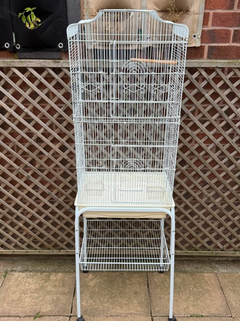 Bird cage with stand