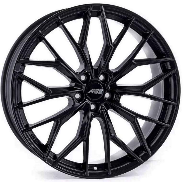 MERCEDES C E CLASS 4x 19'' AEZ PORTO MATT BLACK STAGGERED BRAND NEW ALLOY WHEELS