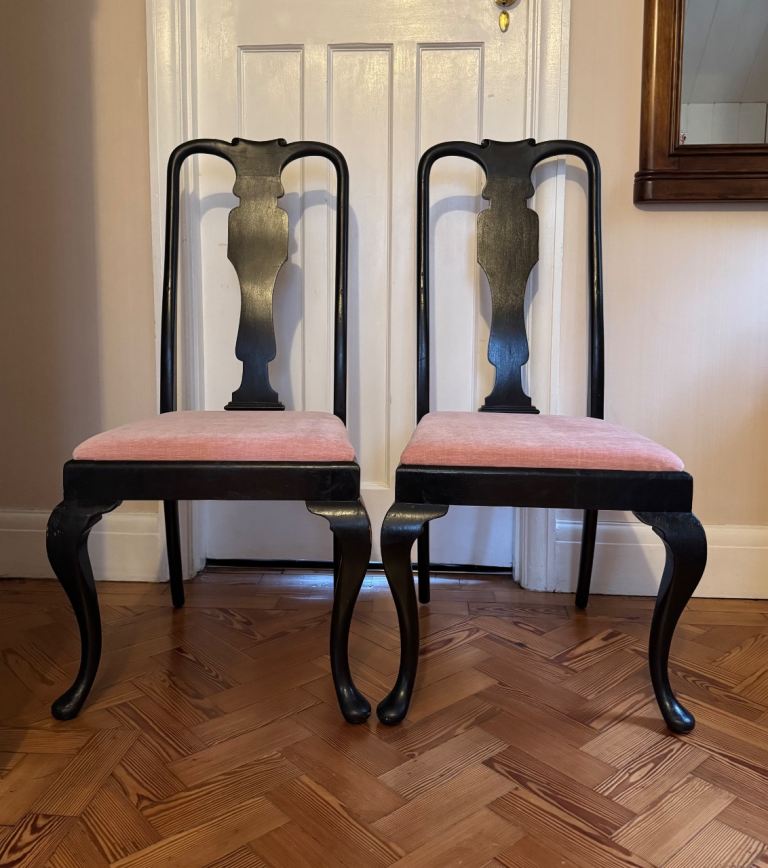A Pair of Vintage Queen Anne style Chairs
