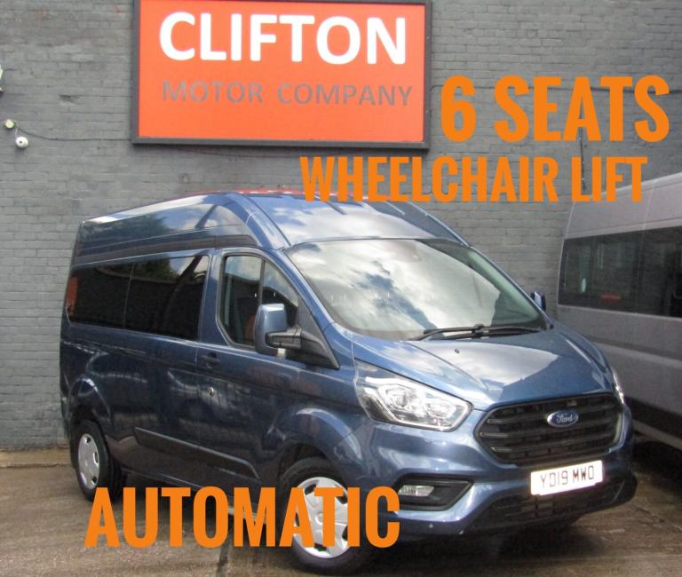 Ford Custom Trend Minibus Automatic. Wheelchair Lift 50978 Miles 2019  Tourneo
