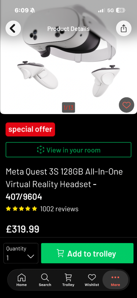Meta quest 3S