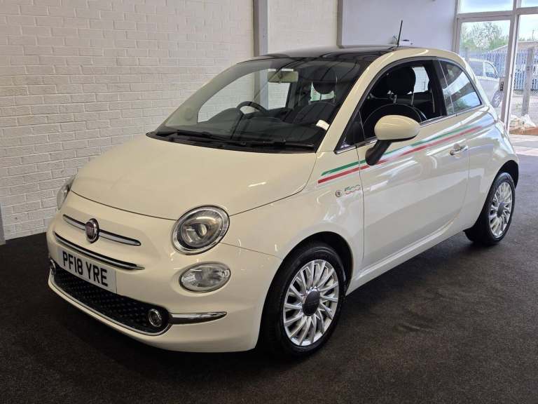 2018 Fiat 500 1.2 Lounge Euro 6 (s/s) 3dr HATCHBACK Petrol Manual