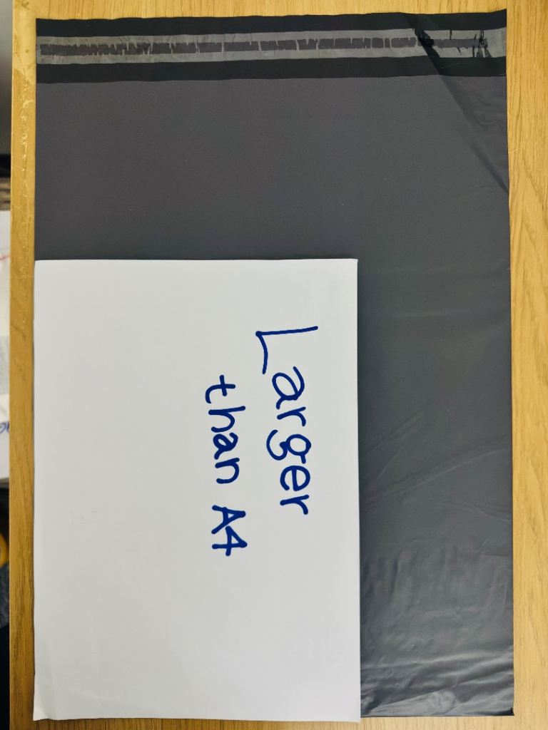 Pack of 25 New Grey Mailing Bags - Larger than A4